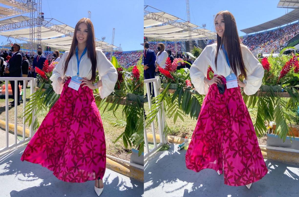 La hermosa presentadora Daniela Servellón también dio cobertura a este magno evento.