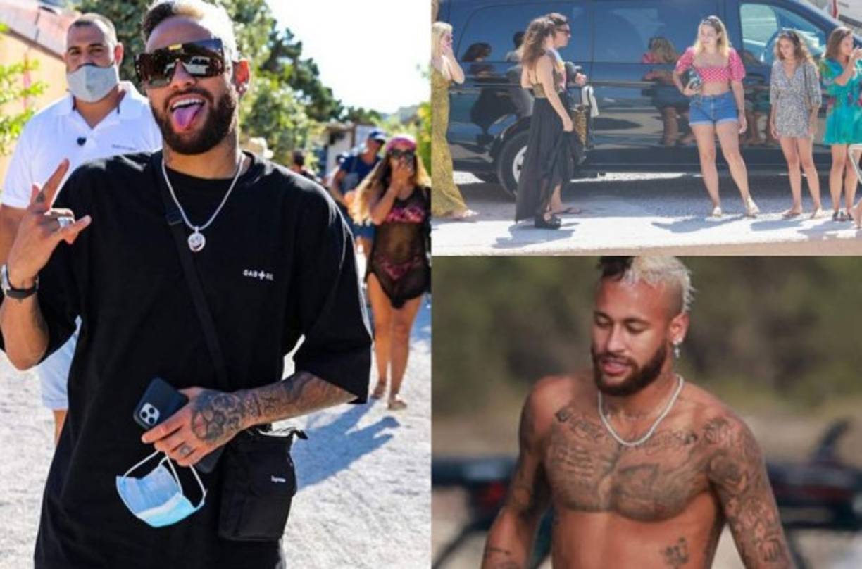 El delantero brasileño Neymar nuevamente genera polémica luego de que dio positivo al Covid-19 tras unas extravagantes vacaciones que tuvo hace unos días. Fotos Instagram.