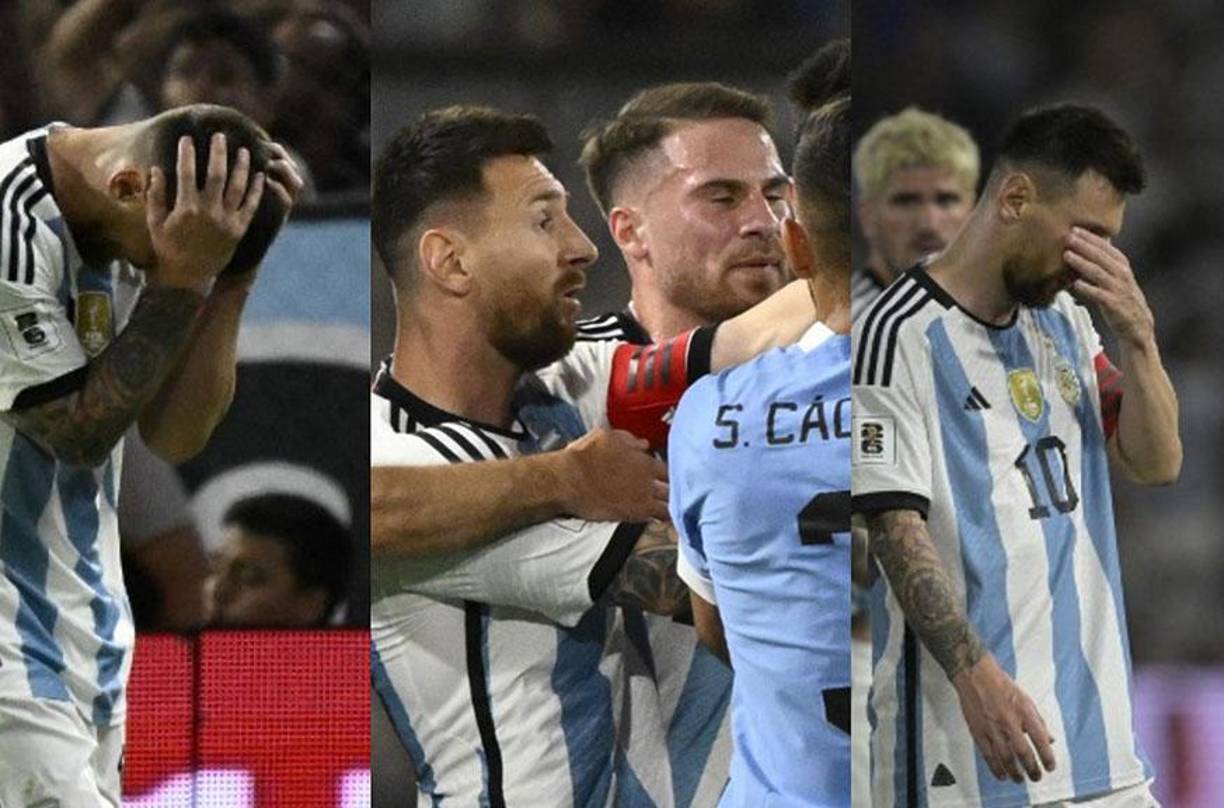 Lionel Messi la pasó mal en la derrota de 0-2 que sufrió Argentina ante Uruguay por las eliminatorias sudamericanas rumbo al Mundial 2026.