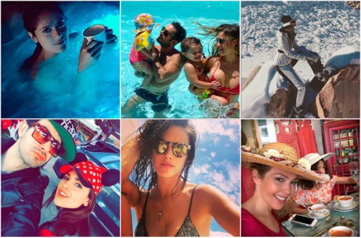 Playa o frío extremo son algunos de los destinos que escogieron los famosos.