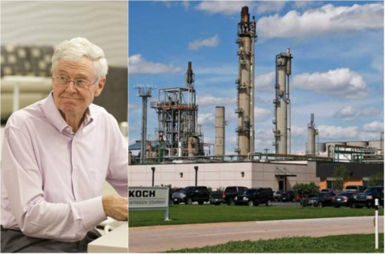 Charles Koch con una fortuna de $60.000 millones se ubica en la novena posición.