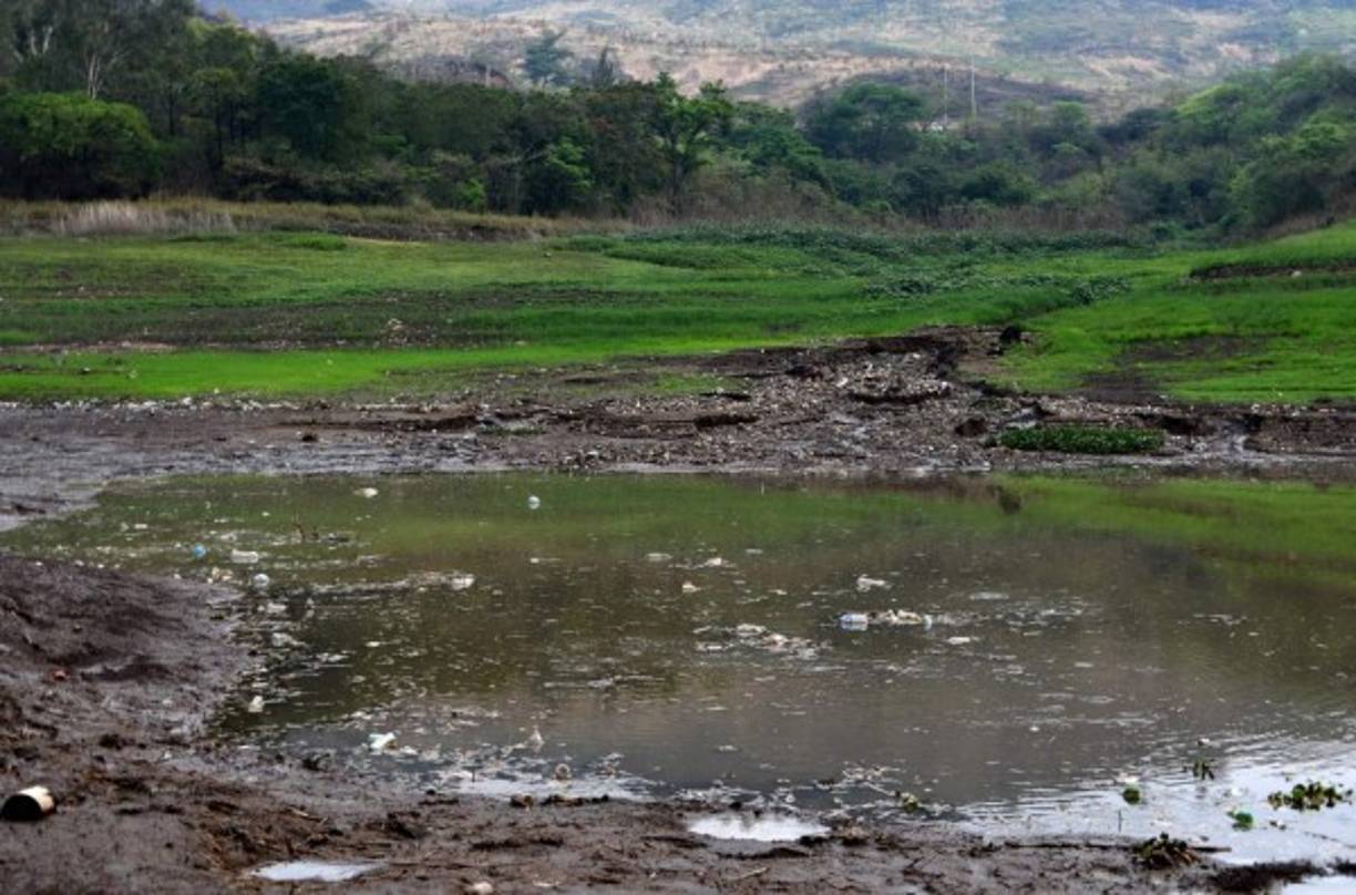 La represa Los Laureles tiene una capacidad que anda cerca de 10.5 millones de metros cúbicos, pero la falta de lluvias han reducido su caudal.