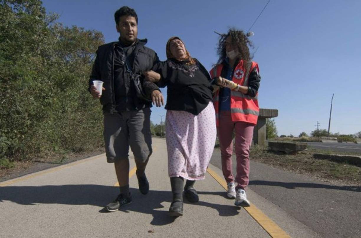 La Cruz Roja ha ayudado a miles de los refugiados.