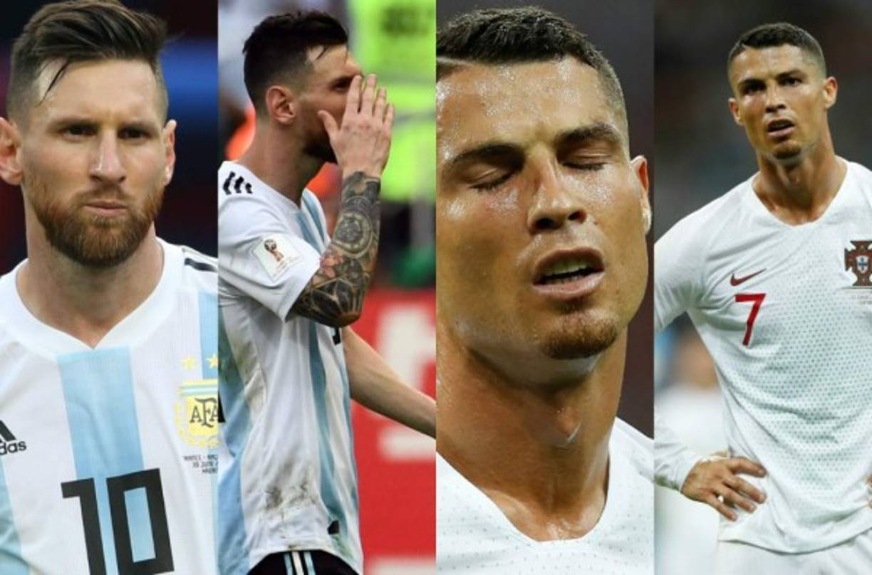 Messi sucumbió ante una Francia magistral, Cristiano se estrelló contra la muralla defensiva de Uruguay, los dos reyes del fútbol dijeron adiós al Mundial Rusia este sábado. Mira las imágenes del dolor que vivieron ambos cracks del fútbol.