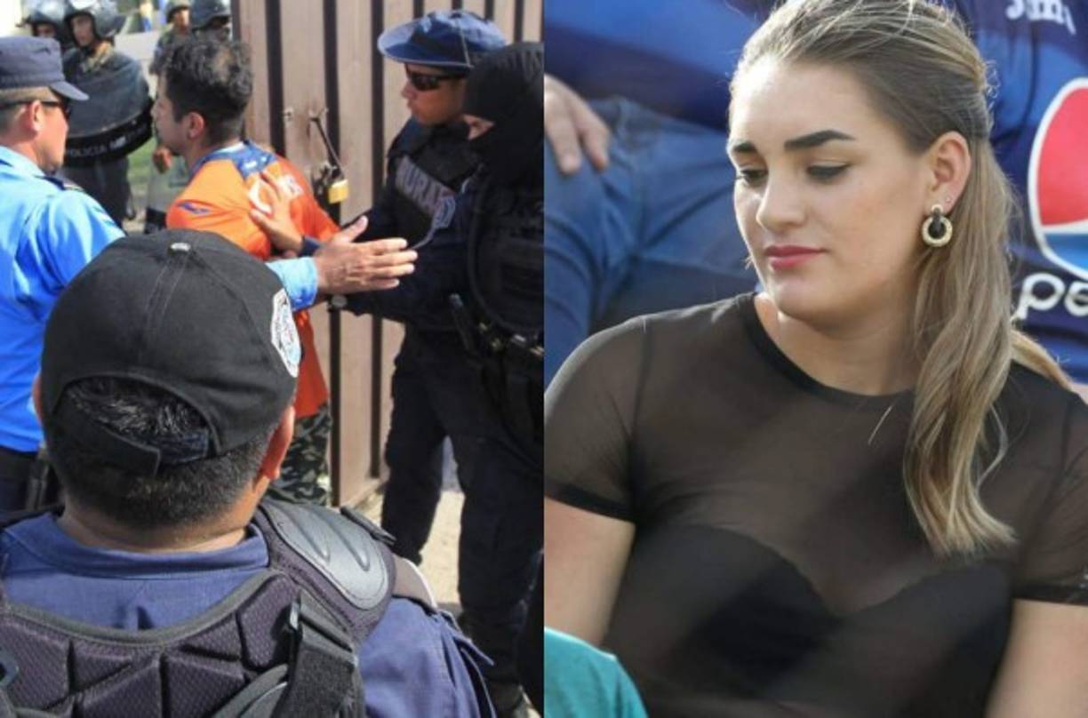 El clásico Motagua vs Olimpia fue trasladado al estadio Carlos Miranda de Comayagua. La seguridad fue extrema e inclusive la Policía Nacional detuvo a varias personas y las chicas llegaron a cautivar al escenario deportiva. Fotos David Romero y Ronald Aceituno.