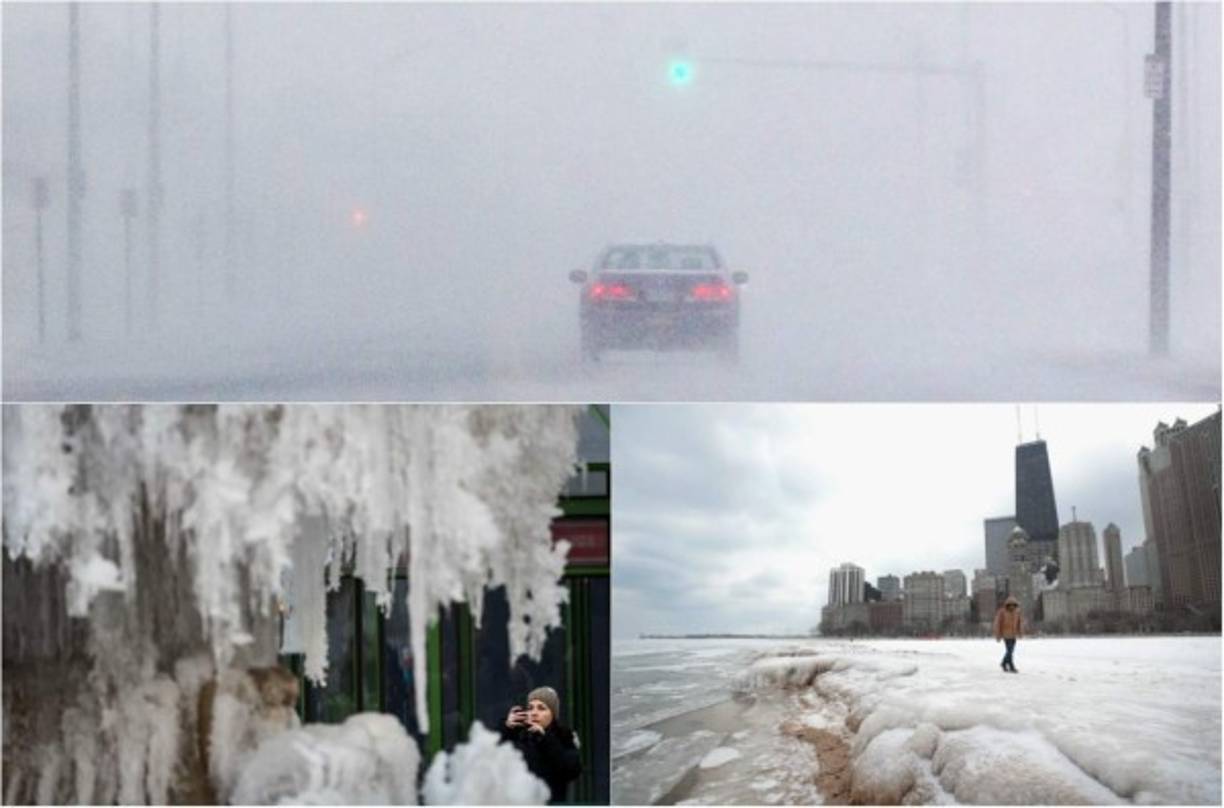 Un ciclón invernal que azotará la costa Este de EEUU esta noche ya comenzó a dejar estragos en las grandes ciudades, donde fuertes nevadas con ráfagas de viento invernal han afectado a millones de personas.