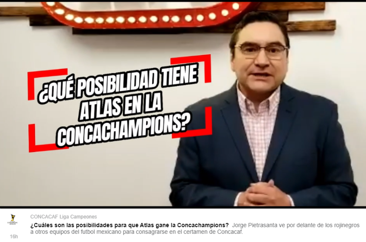 “Atlas es el que menos opciones tiene de los mexicanos (Pachuca, León y Tigres) de ganar la Concachampions, en la Liga MX es el rey de los empates. Enfrentará a un equipo tradicional como lo es Olimpia, lo veo complicado para el Altas”, analizó Jorge Pietrasanta de ESPN.