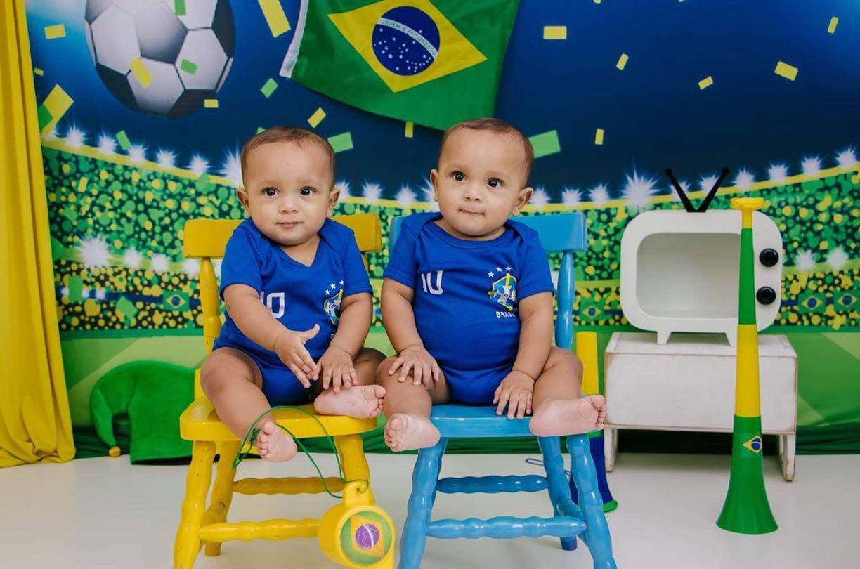 Ellos son los hermosos gemelos de Rodrygo y Pamella Costa.