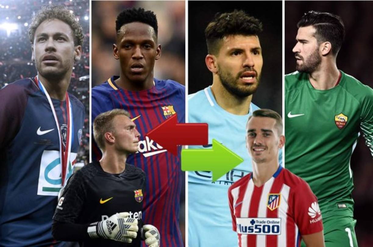 Te presentamos los principales movimientos del día en el mercado de fichajes de Europa. Neymar y 'Kun', son los grandes protagonista.