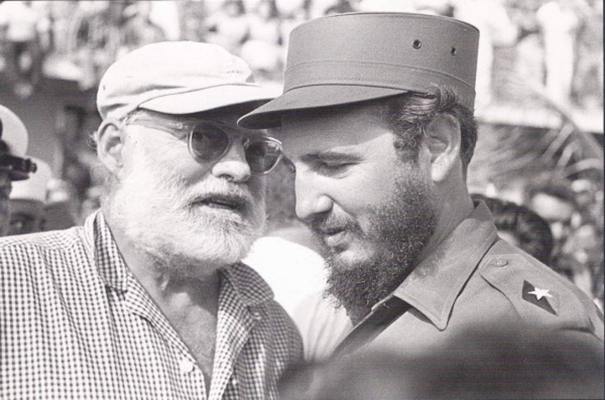 Ernest Hemingway con el líder cubano.