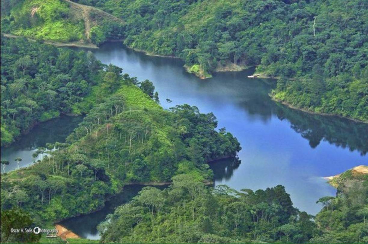El embalse de Yure es uno de los contribuyentes del Lago de Yojoa. Foto de Oscar H. Solís