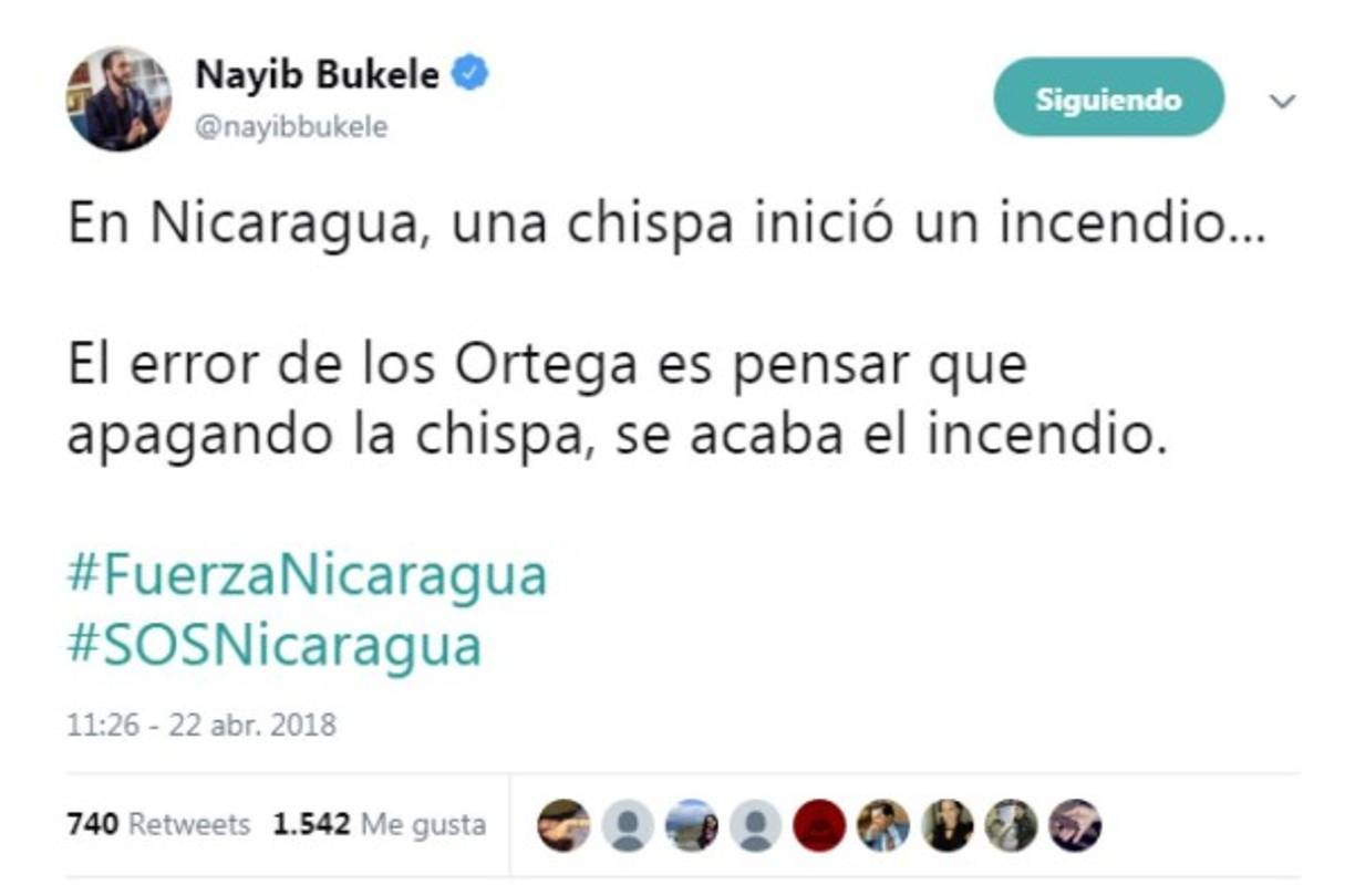La llegada de Bukele a la presidencia reconfigura la política exterior de El Salvador, marcada en los últimos años por el respaldo del gobierno de Salvador Sánchez Cerén a los mandatarios Daniel Ortega en Nicaragua y Nicolás Maduro en Venezuela.