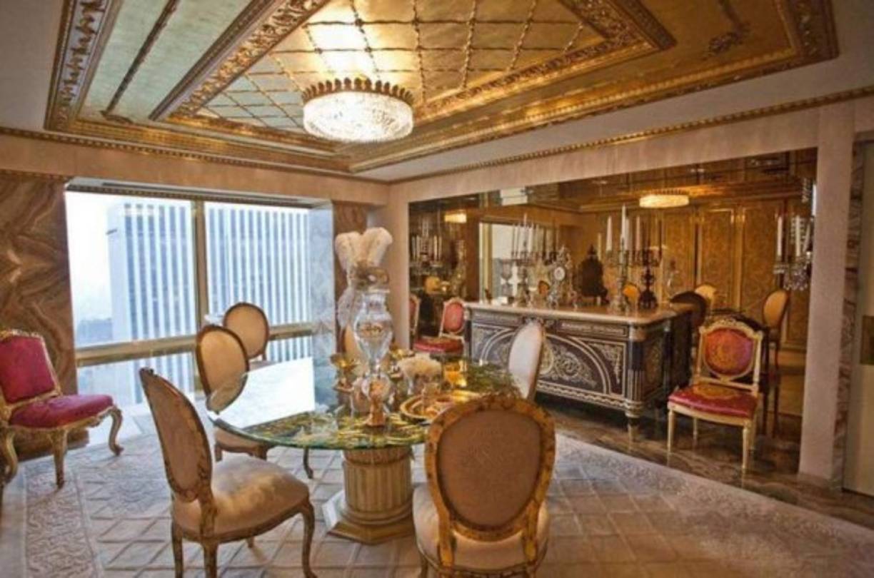 La lujosa mansión está en el Penthouse de la Torre Trump en Nueva York.