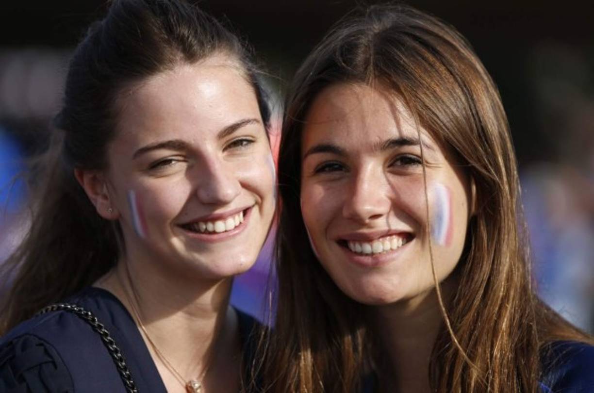 Estas hermosas chicas se robaron suspiros en la final .AFP.