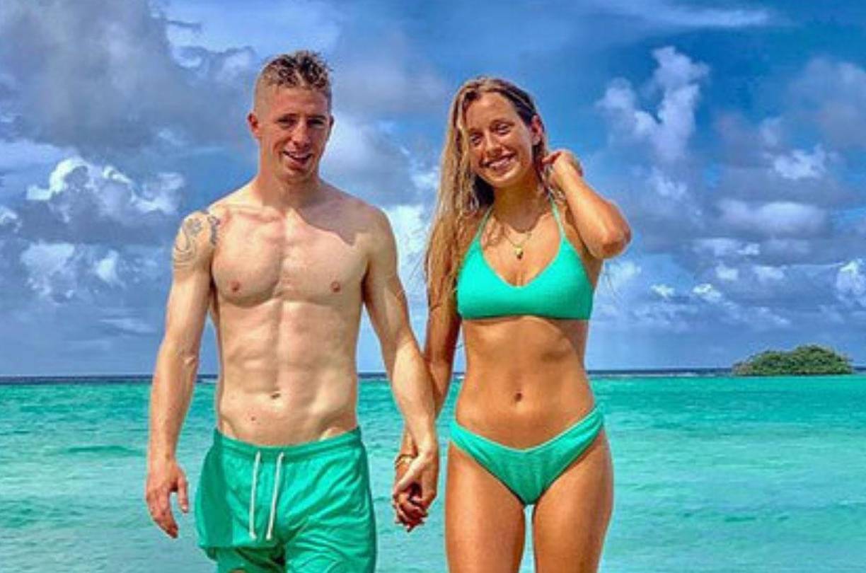 Andrea fue esposa del volante español Iker Muniain. Se casaron en el 2017.