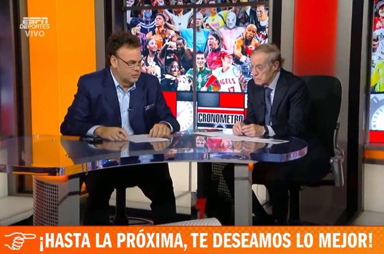 José Ramón Fernández dedicó un espacio para despedir a Faitelson, quien ha sido uno de los alumnos más icónicos de su escuela. 