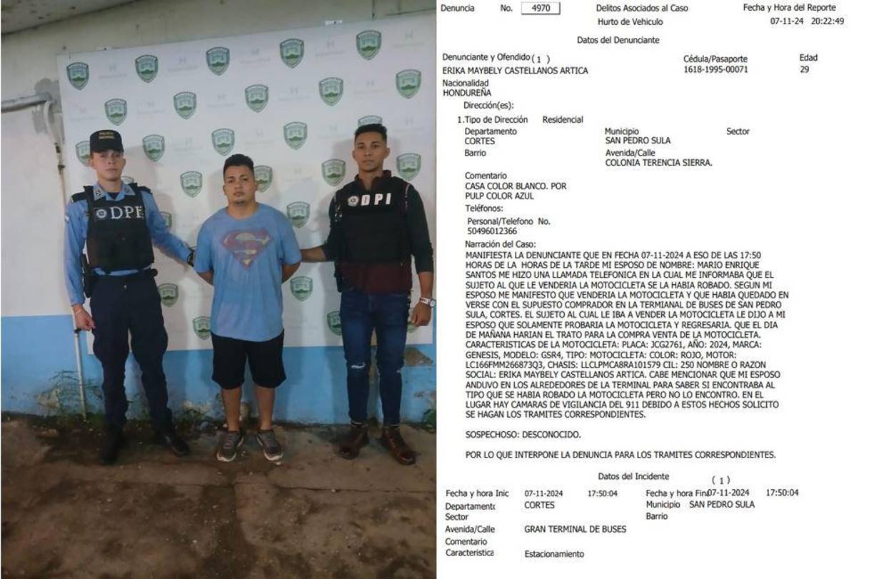 Al joven se le decomisó un chasis color negro con reporte de robo, cuatro tanques de diferentes motos, 17 tapaderas de diferentes motos, tres amortiguadores, 35 piezas de diferentes motocicletas y 16 arnés de motocicletas.