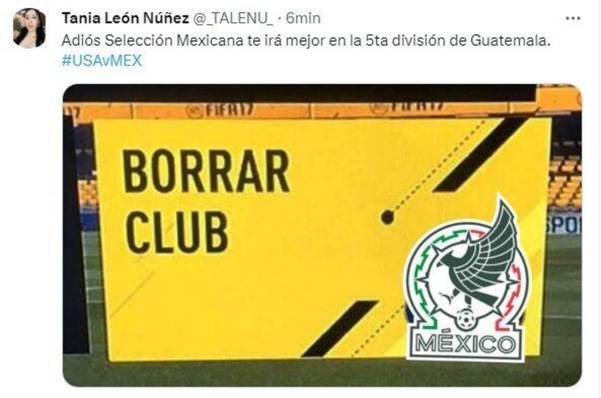 ¡No perdonan! México es víctima de memes tras papelón ante Estados Unidos