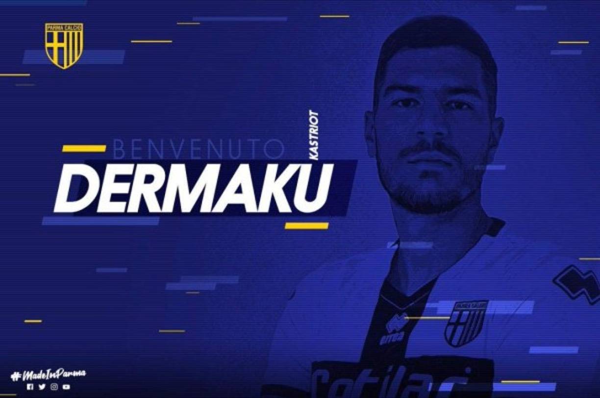 El Parma ha fichado al central albano Kastriot Dermaku como agente libre. Firma hasta junio de 2023.