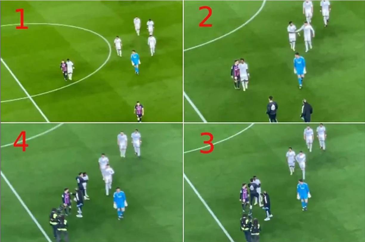 Al descanso del Clásico, Vinicius y Gavi se encararon en el centro del campo de camino al túnel de vestuarios. Se dijeron de todo hasta que apareció el staff técnico del Real Madrid para poner orden. Al rescate también apareció Fede Valverde, que evitó mayores problemas llevándose a su compañero directo al camerino.