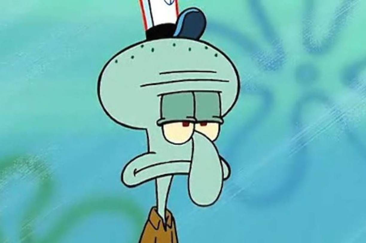 6. Calamardo es un pulpo, sin embargo, los animadores no colocaron 8 tentáculos para que el personaje fuese fácil de animar y no luciera pesado en pantalla.