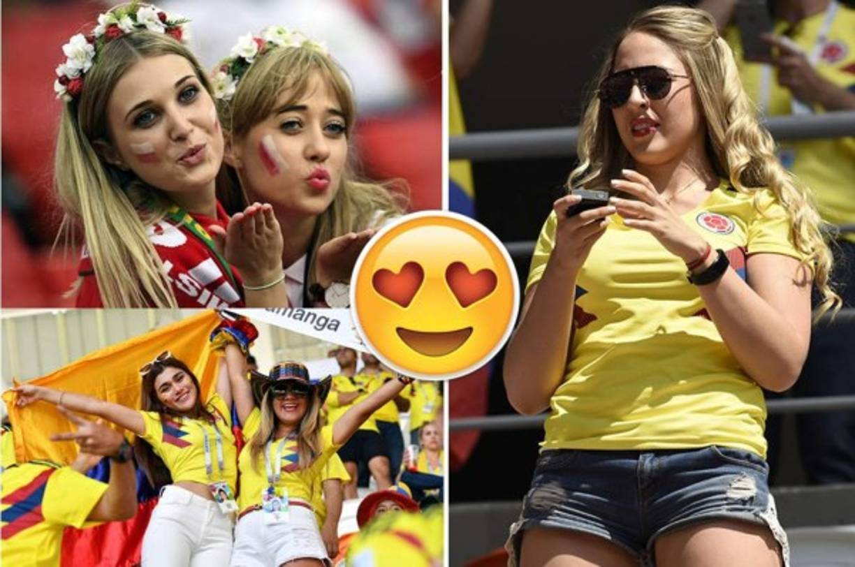 Las polacas acaparan el protagonismos antes las cámaras, pero las colombianos no se quedan atrás.