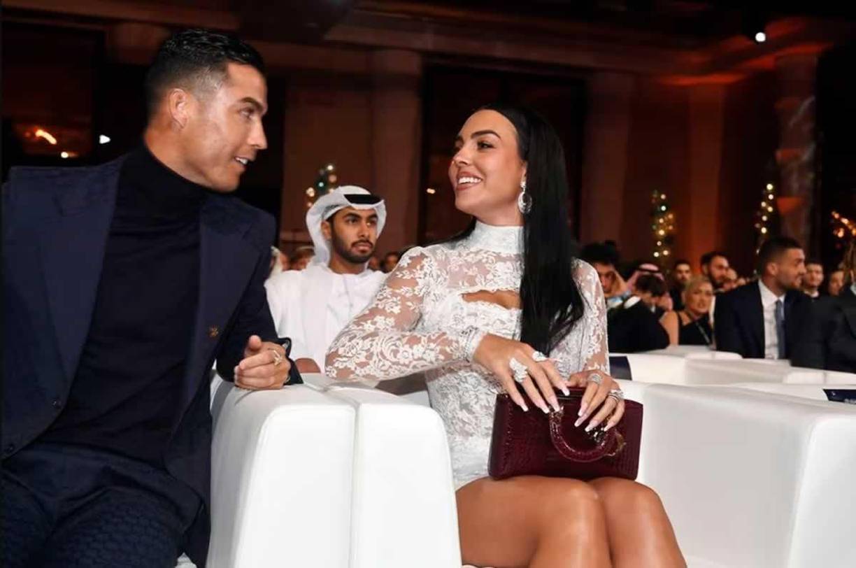 Georgina Rodríguez y Cristiano Ronaldo la pasaron a lo grande en la ceremonia.