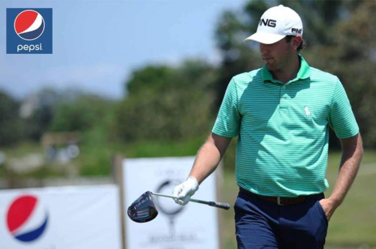 El norteamericano Blake Olson mientras se preparaba en el tee de salida en la tercera ronda.