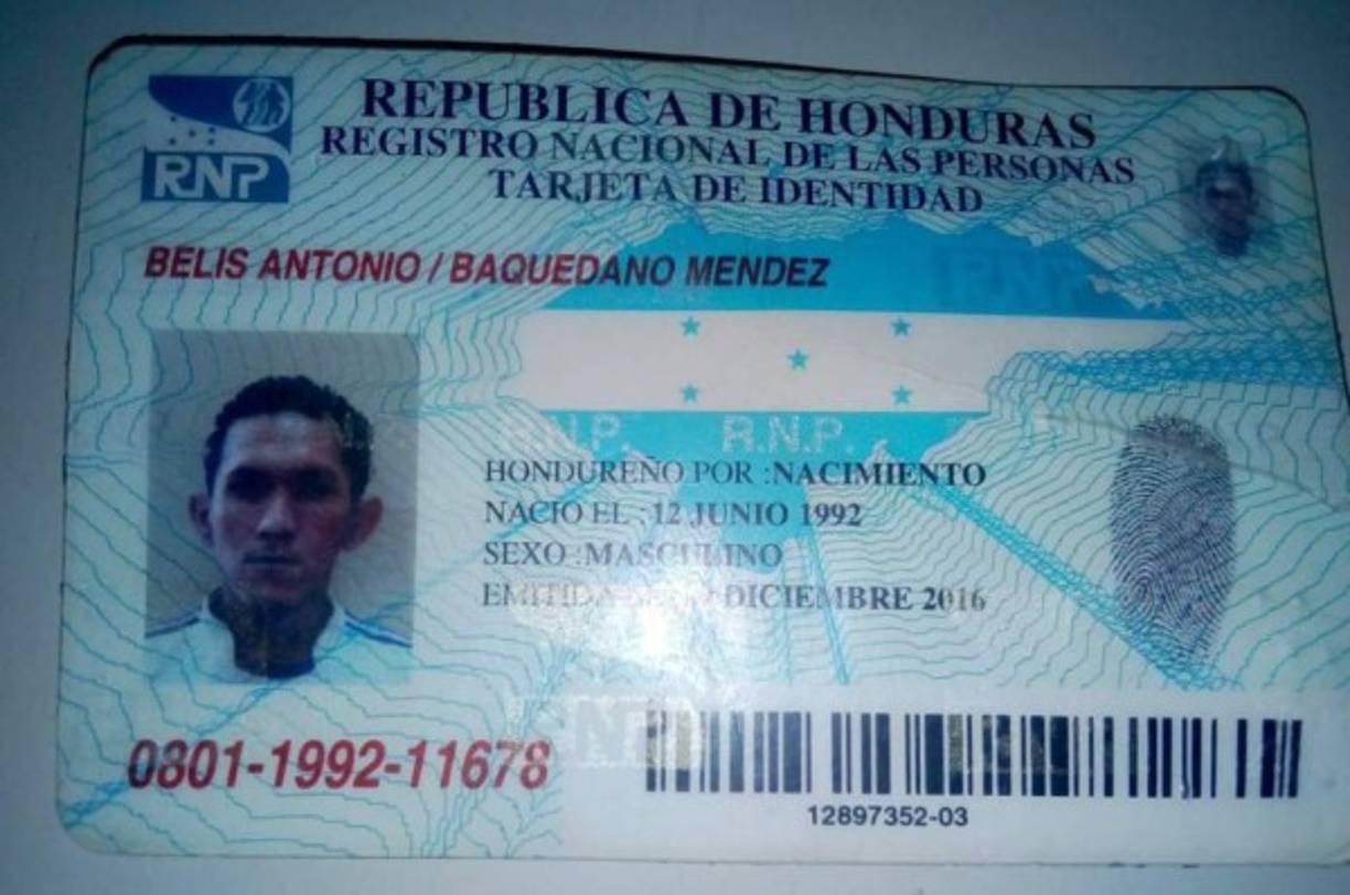 Belis Antonio Baquedano Méndez se registró como la cuarta persona muerta. Era aficionado del Motagua.