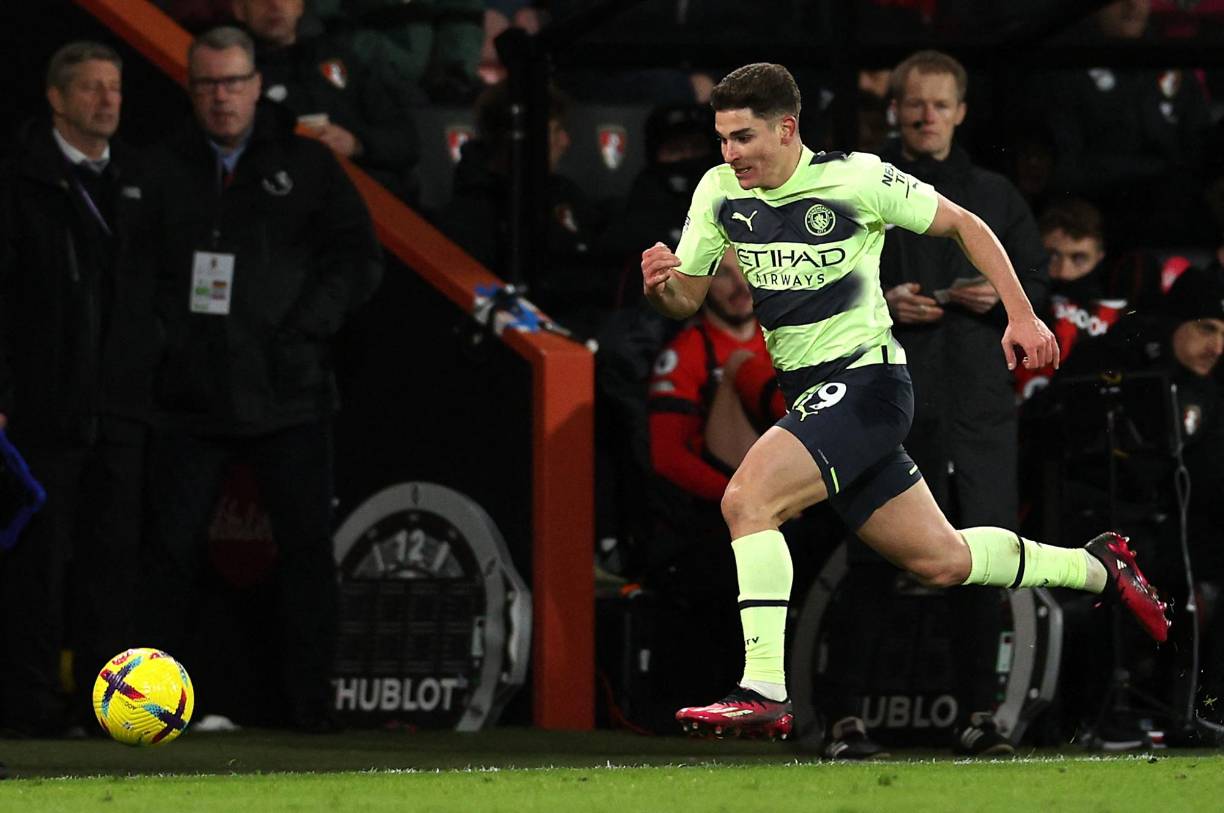 7. El joven delantero de Argentina y del Manchester City, Julián Álvarez.