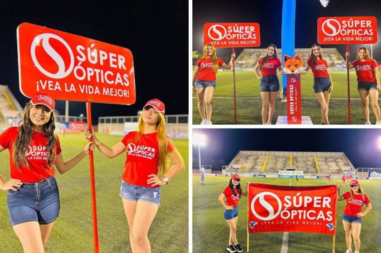 Estas bellas chicas adornaron la cancha del estadio Emilio Williams durante el partido entre la UPN y el Victoria en el cierre de la jornada 15 del Torneo Apertura 2023.