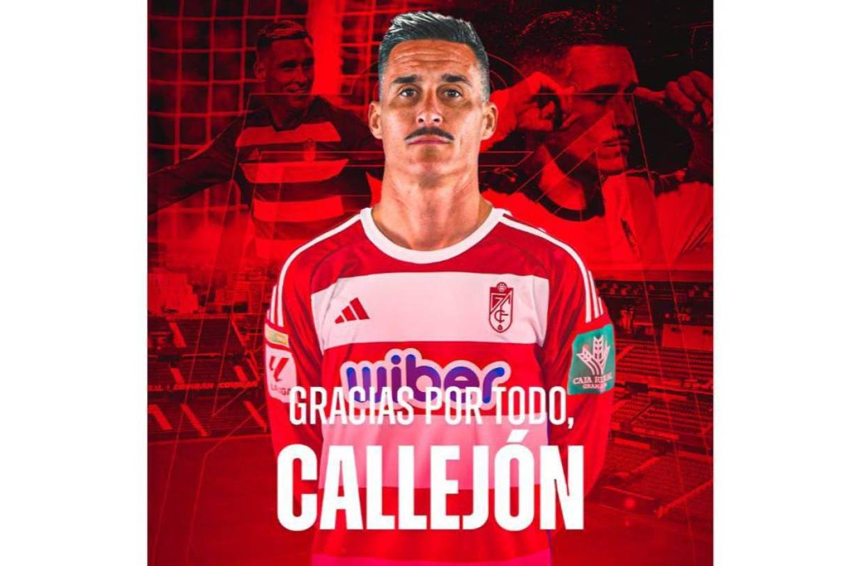 José Callejón dejó de ser jugador del Granada tras rescindir el contrato que tenía con el club hasta 2025.