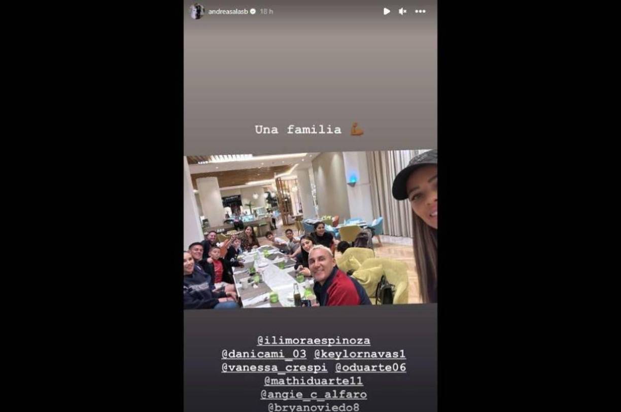 Entre los asistentes de la fiesta junto a Navas y su mujer, estaban Óscar Duarte y Bryan Oviedo, acompañados por sus parejas y sus hijos.