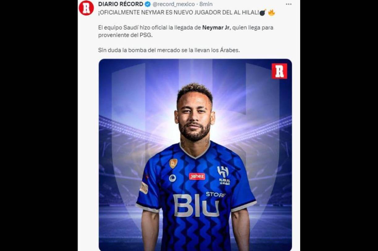 Diario Récord: “Sin duda la bomba del mercado se la llevan los Árabes”.