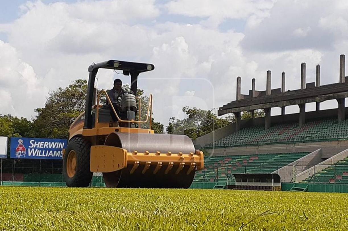 El feudo del estadio sampedrano tuvo sus mejoras este jueves para que todo este listo para los partidos de está ronda definitoria.