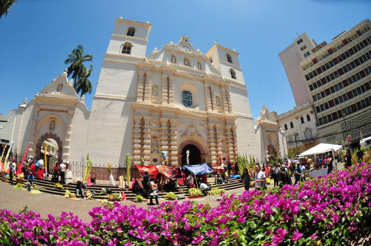 Hondureños compran palmas para el Domingo de Ramos