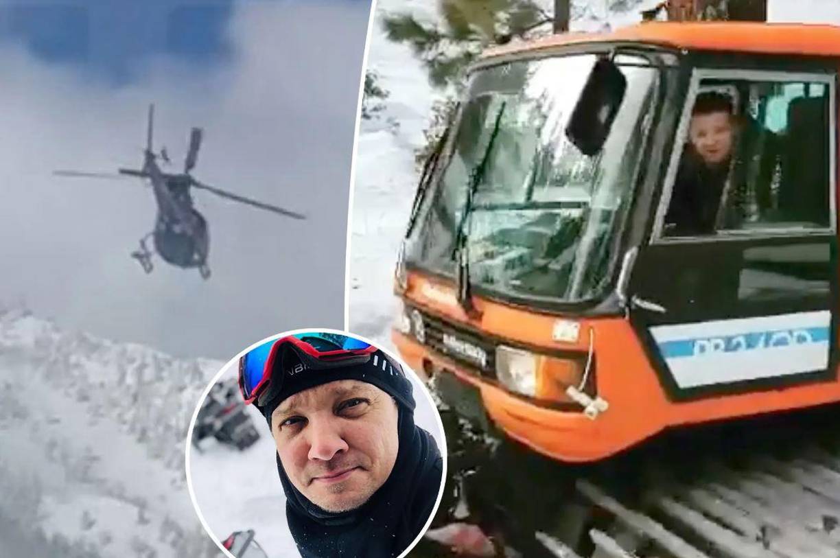 Por su parte, el medio especializado<b> </b><i><b>TMZ</b></i> también reveló nuevas imágenes del traslado de Renner en helicóptero para ser atendido de urgencia en un hospital local.