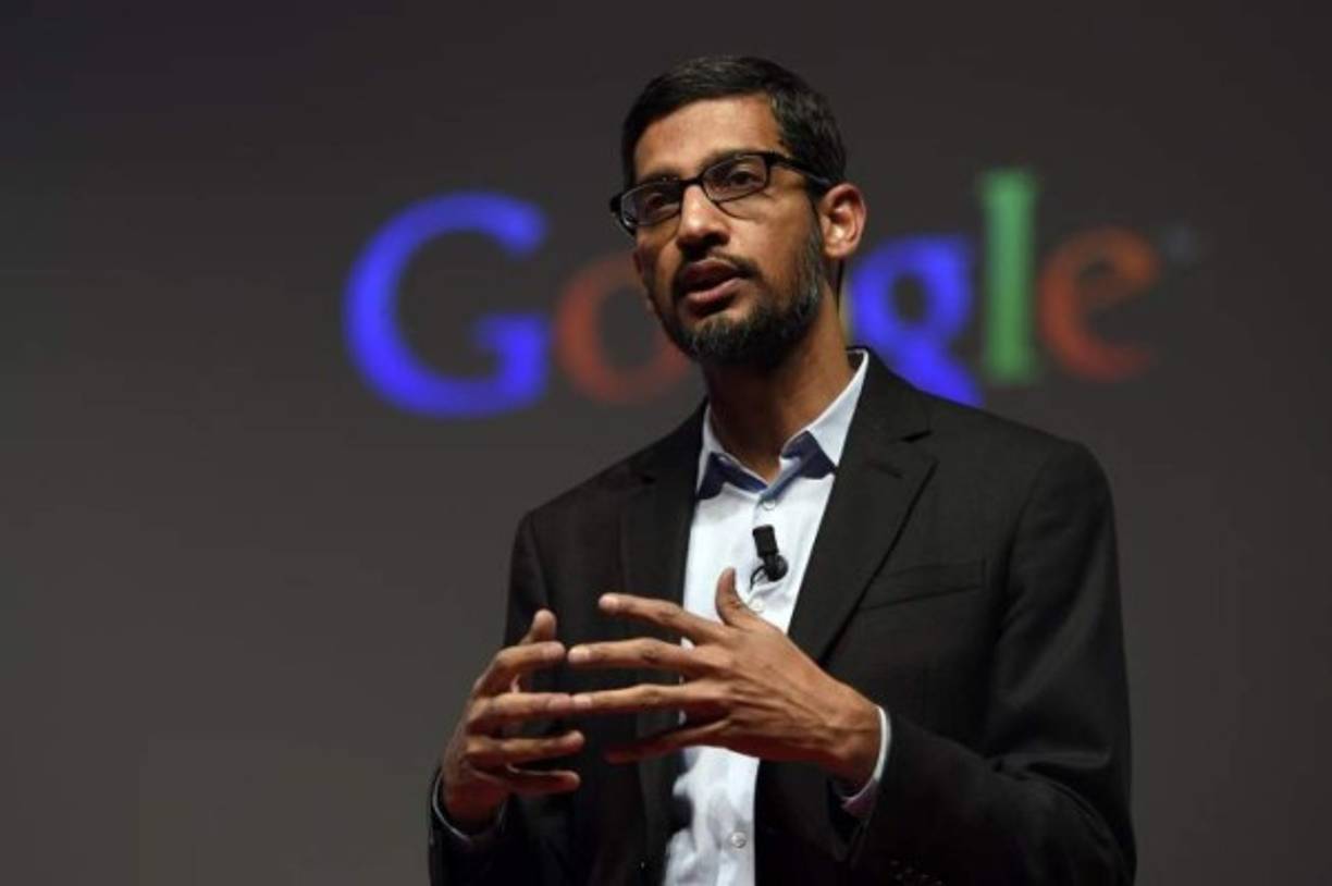 Sundar Pichai, jefe de Google.<br/>