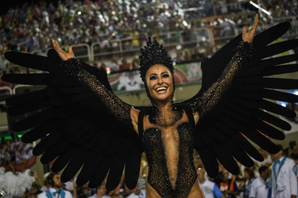 La gran mayoría de los participantes salió ataviada con disfraces muy elaborados y coloristas, aunque en la primera noche la escuela Mocidade, con espíritu irreverente, hizo bailar a varios de sus integrantes prácticamente sin ropa, usando nada más que una minúscula tela para taparse sus partes íntimas.