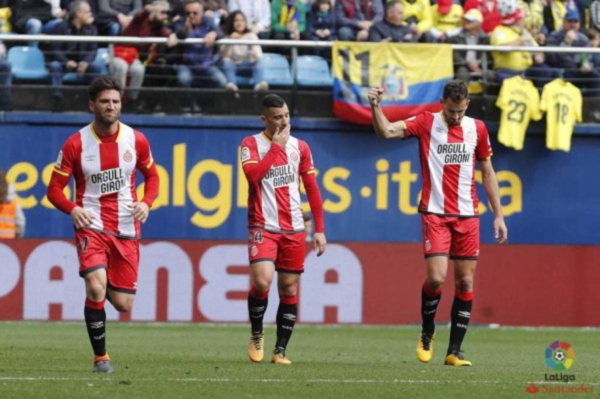 El uruguayo Cristian Stuani anotó el primer tanto ante Villareal. Luego fue reemplazado por Choco Lozano.