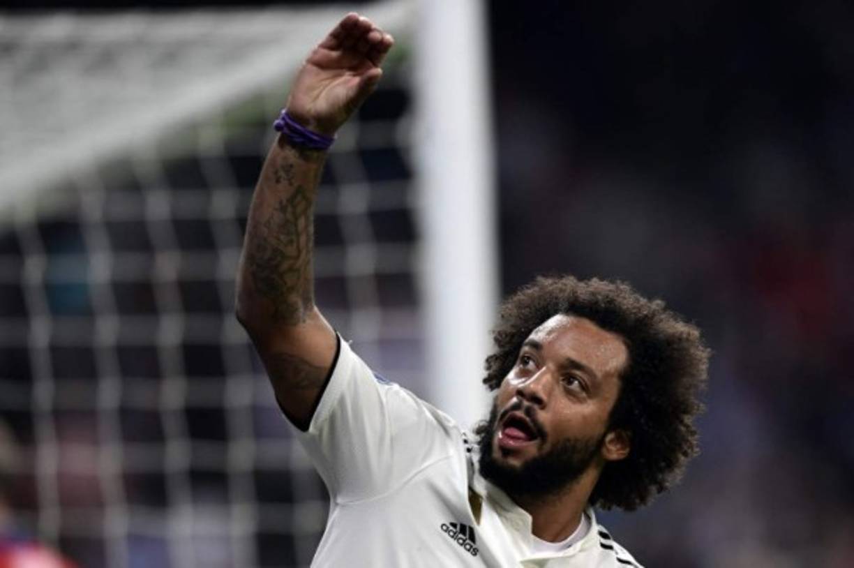 Cuando el Real Madrid la pasaba mal, apareció el lateral brasileño Marcelo y anotó el segundo gol del club merengue.
