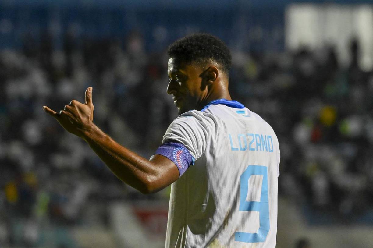 El ‘Choco‘ Lozano marcó su primer gol como capitán de la Selección de Honduras.