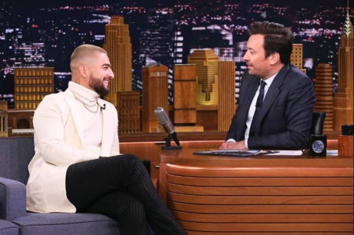 Maluma estuvo promocionando su disco '11:11' en The Tonight Show con Jimmy Fallon.