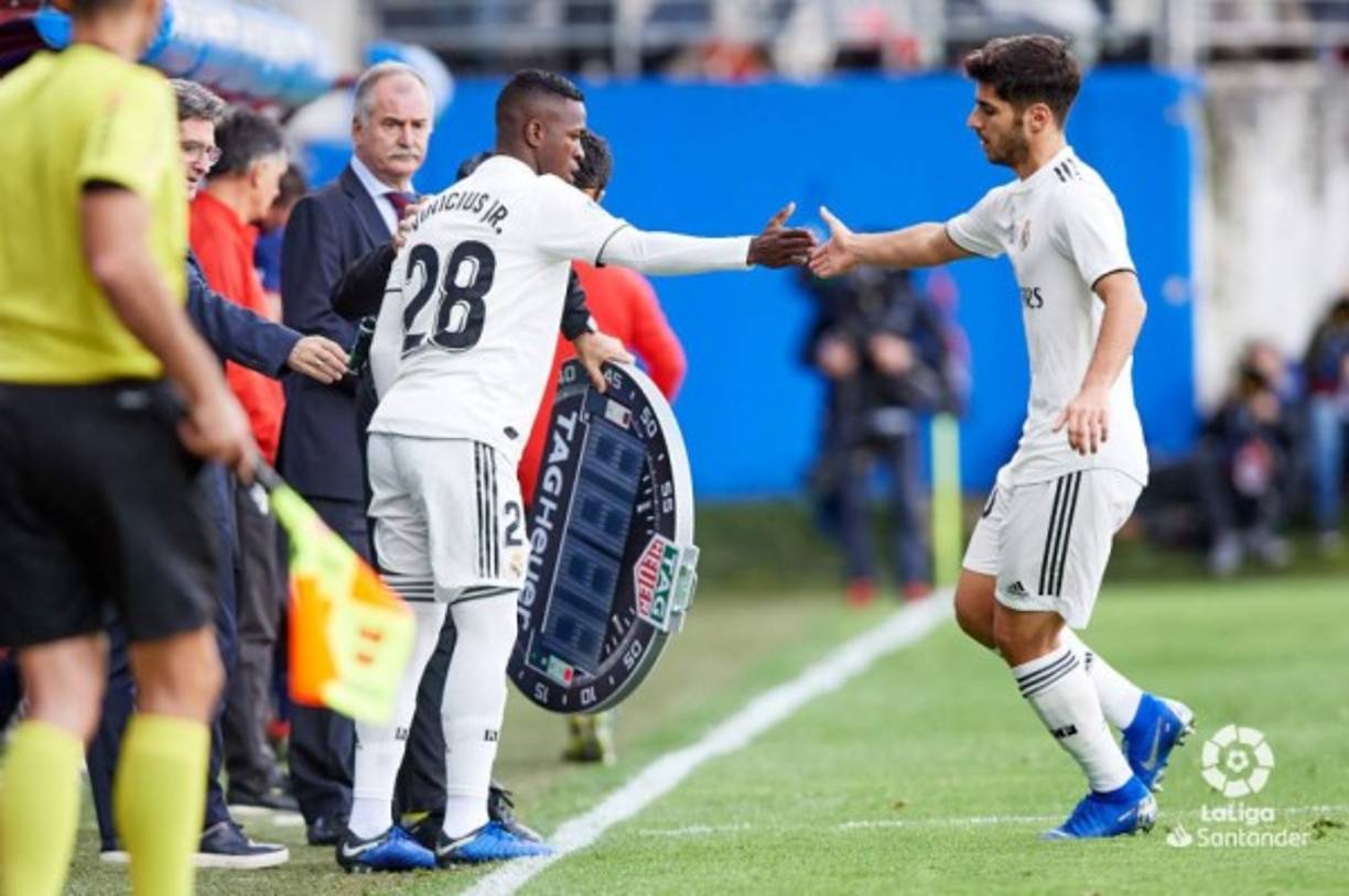Vinicius entró por Asensio, pero el brasileño no pudo hacer nada para evitar la derrota.