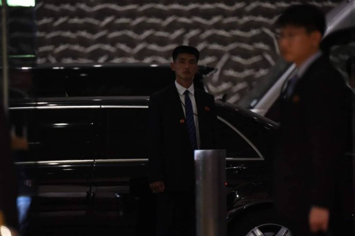A limousine of North Korean leader Kim Jong Un is pictured as he arrives before his tour of the Sands Sky Park at the Marina Bay Sands Hotel in Singapore on June 11, 2018.<br/>Kim Jong Un and Donald Trump will meet on June 12 for an unprecedented summit in an attempt to address the last festering legacy of the Cold War, with the US President calling it a 'one time shot' at peace. / AFP PHOTO / Anthony WALLACE