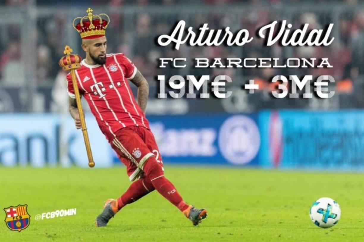 Tras ganar dos Ligas en Chile (Colo-Colo) y siete en Europa (tres con el Juventus y cuatro con el Bayern), el chileno Arturo Vidal ha asegurado que ha fichado por el FC Barcelona 'para ganar la Liga de Campeones', y ha añadido que este trofeo 'es una cuenta pendiente' que tiene aún.