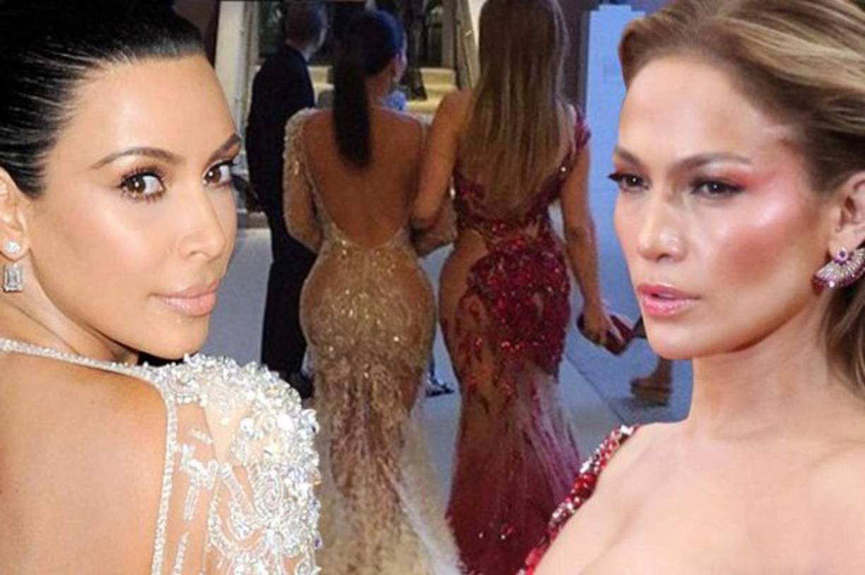 Kim Kardashian y Jennifer López en la gala de los MET.