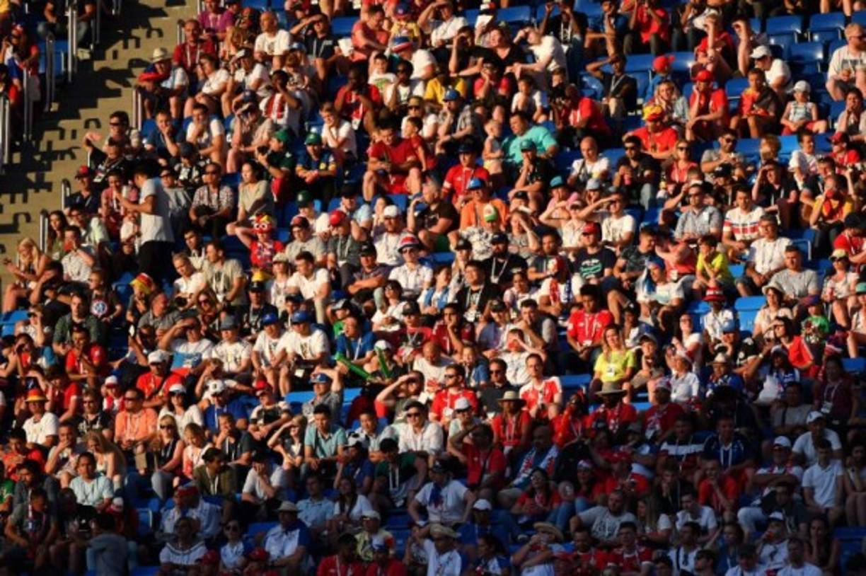 El partido entre Bélgica y Panamá se jugó a estadio lleno.