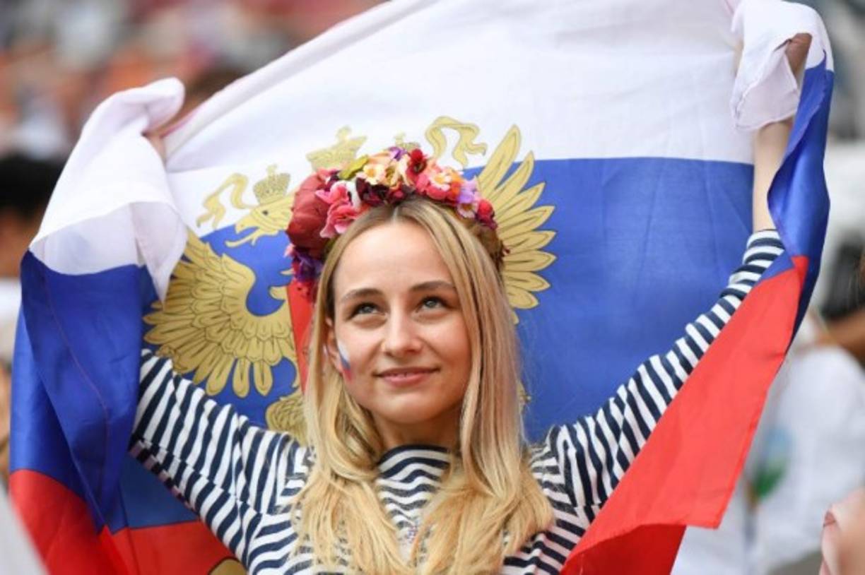 La bandera de Rusia flameó en los octavos de final.