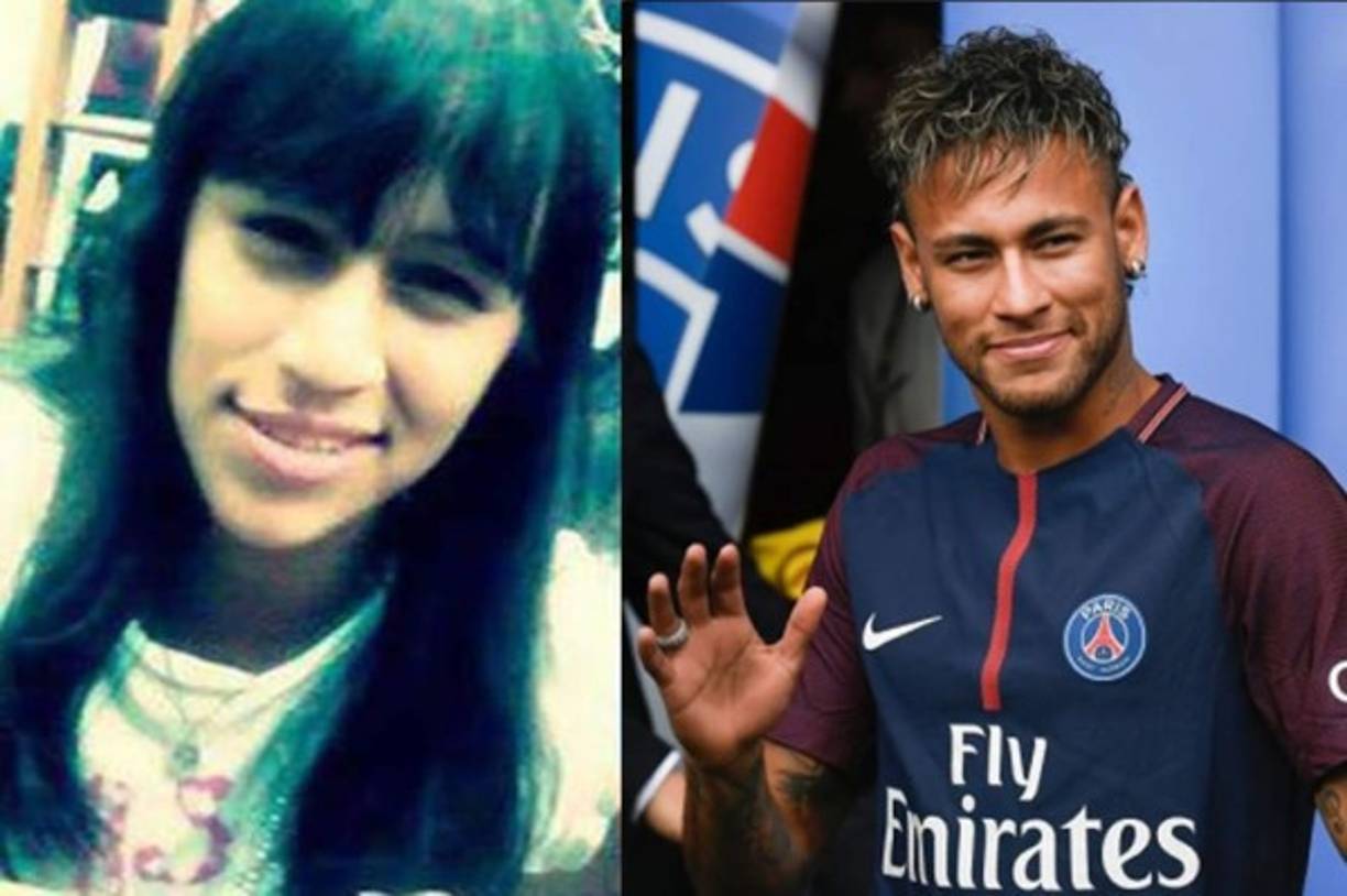 Neymar y una joven con su misma cara. Idénticos.